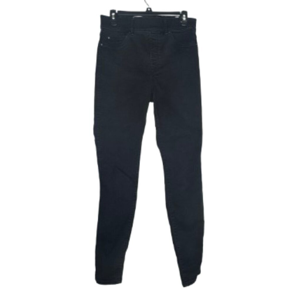SPANX Straight Leg Pull On Black Jeans Women's Pants Size Medium